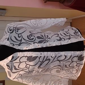 Ladies see through jacket type blouse